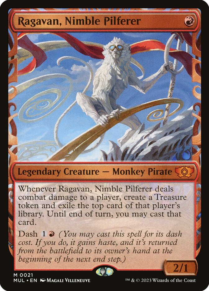 Ragavan, Nimble Pilferer 21/65 (March of the Machine: Multiverse Legends)  - Showcase Foil | Good Games Morley