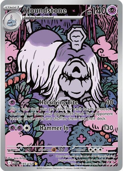 Houndstone 145/132 (ME01: Mega Evolution)  - Holofoil | Good Games Morley