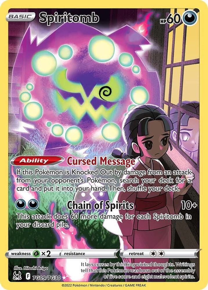 Spiritomb TG09/TG30 (SWSH11: Lost Origin Trainer Gallery)  - Holofoil | Good Games Morley