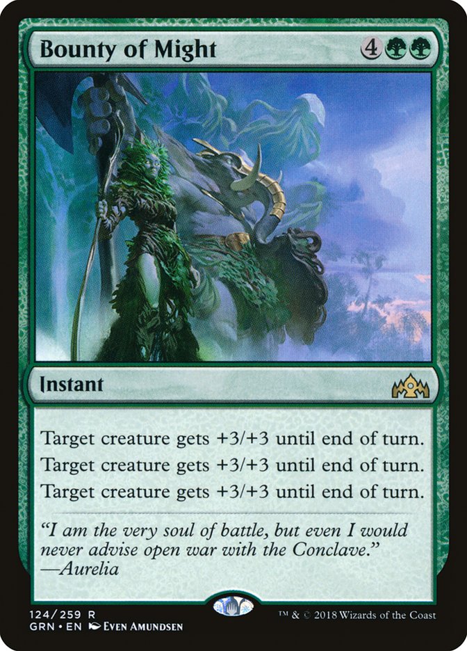 Bounty of Might 124/259 (Guilds of Ravnica)  | Good Games Morley