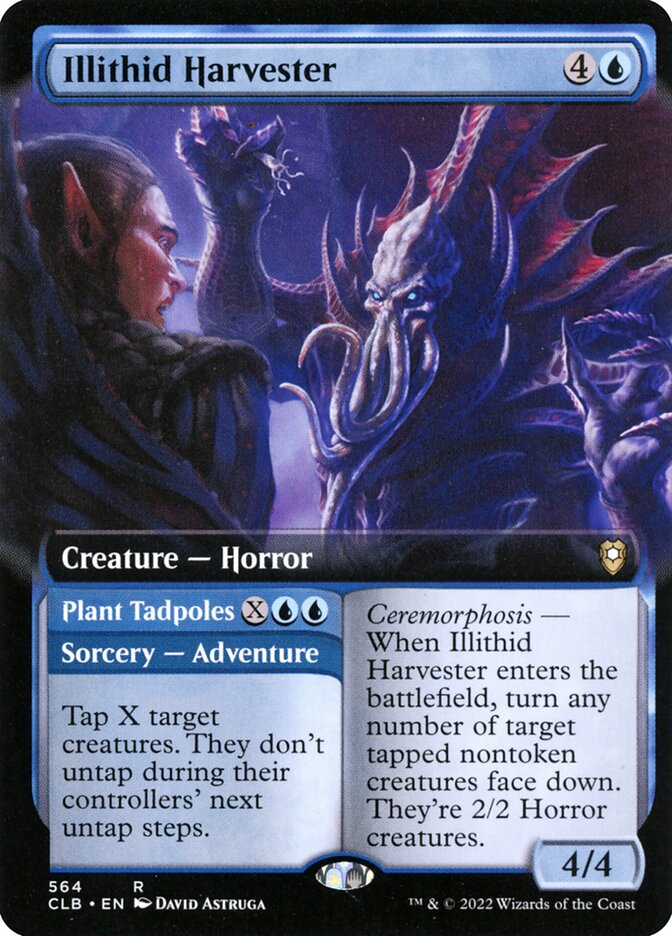 Illithid Harvester // Plant Tadpoles 564 (Commander Legends: Battle for Baldur's Gate)  - Foil | Good Games Morley