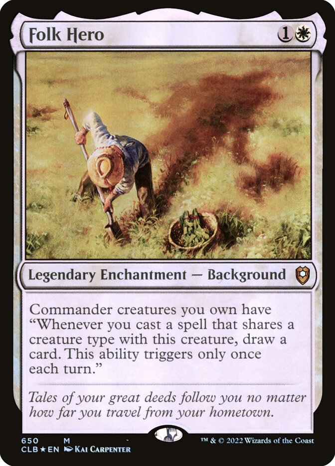 Folk Hero 650/361 (Commander Legends: Battle for Baldur's Gate)  - Foil | Good Games Morley