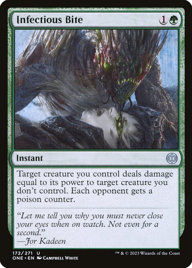 Infectious Bite 172 (Phyrexia: All Will Be One)  - Foil | Good Games Morley
