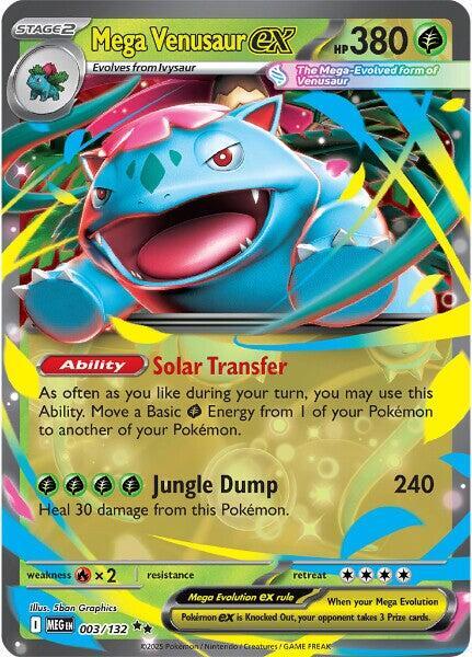Mega Venusaur ex 003/132 (ME01: Mega Evolution)  - Holofoil | Good Games Morley