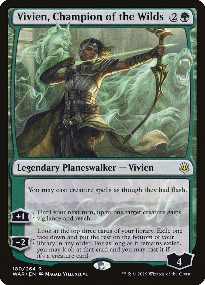 Vivien, Champion of the Wilds 180/264 (War of the Spark)  | Good Games Morley