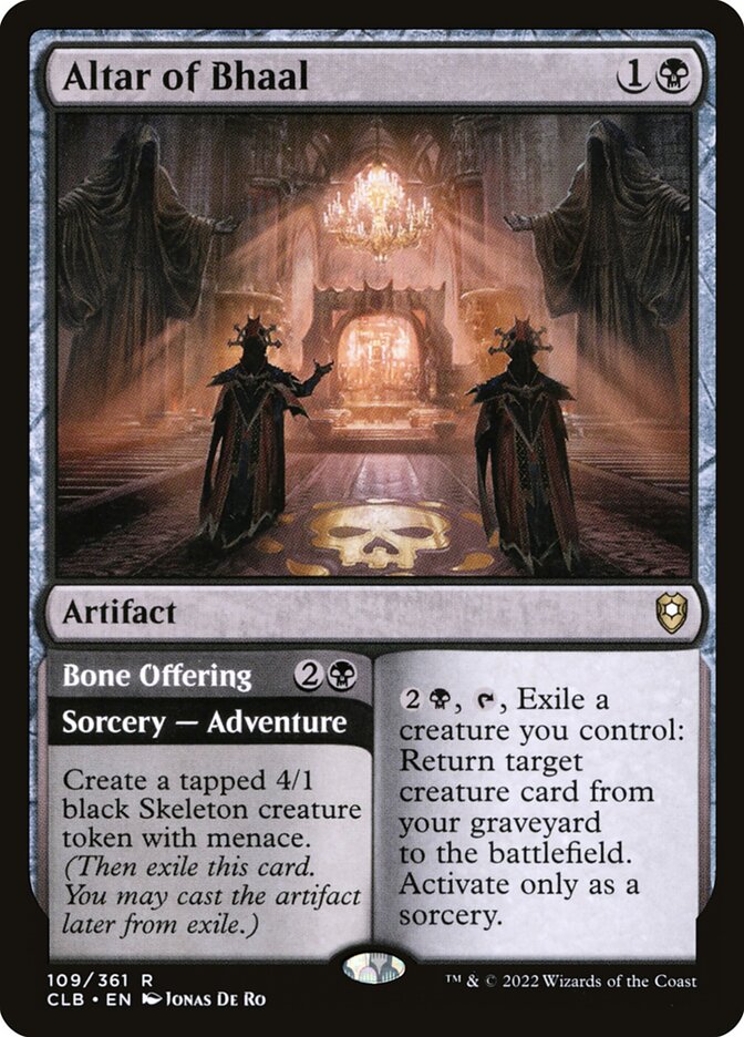 Altar of Bhaal // Bone Offering 109 (Commander Legends: Battle for Baldur's Gate)  | Good Games Morley
