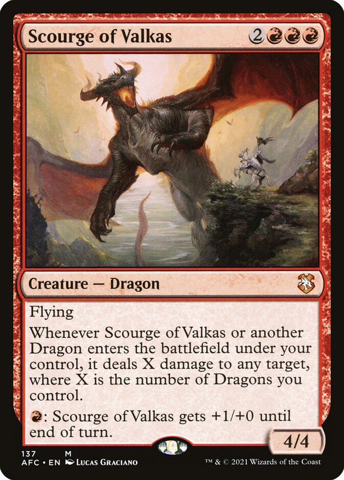 Scourge of Valkas 137 (Commander: Adventures in the Forgotten Realms)  | Good Games Morley