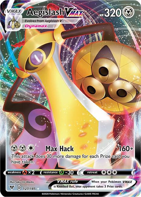 Aegislash VMAX 127/185 (SWSH04: Vivid Voltage)  - Holofoil | Good Games Morley