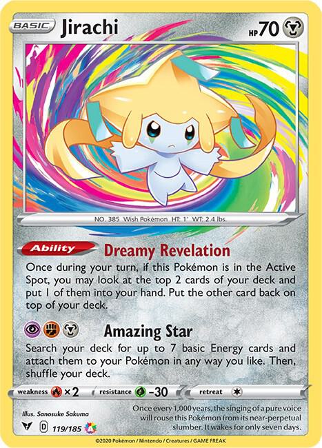 Jirachi 119/185 (SWSH04: Vivid Voltage)  - Holofoil | Good Games Morley