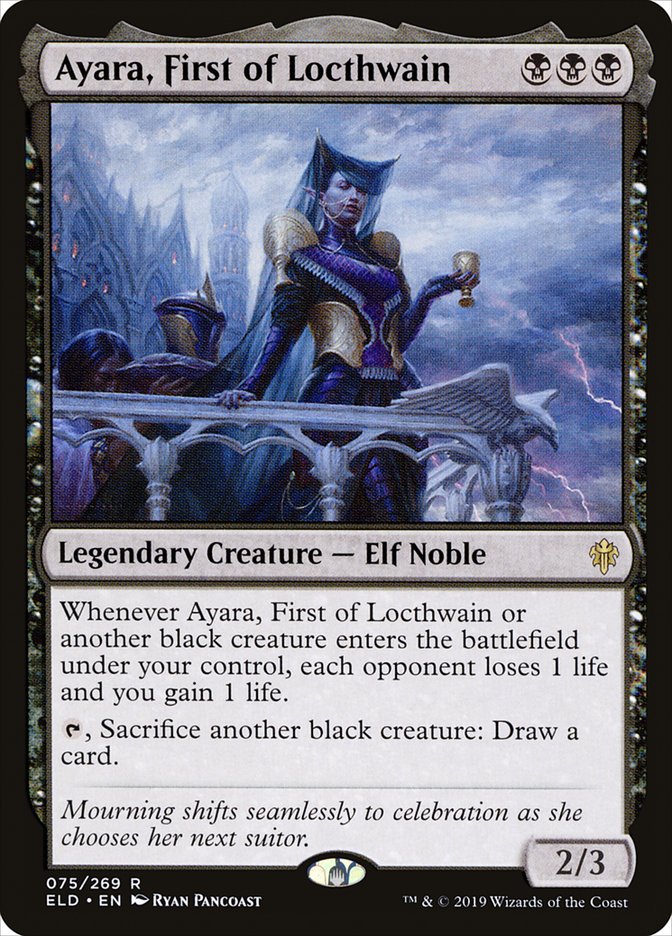 Ayara, First of Locthwain 75/269 (Throne of Eldraine)  | Good Games Morley