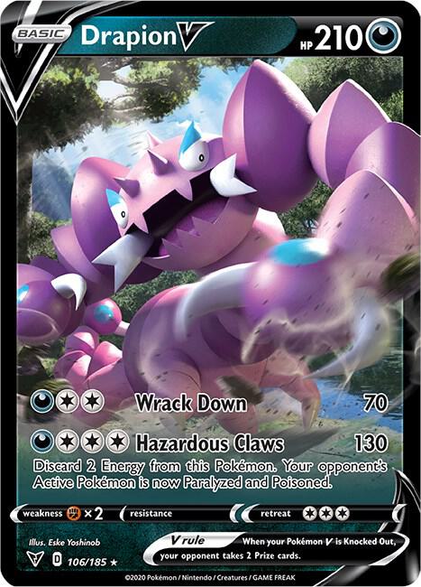 Drapion V 106/185 (SWSH04: Vivid Voltage)  - Holofoil | Good Games Morley