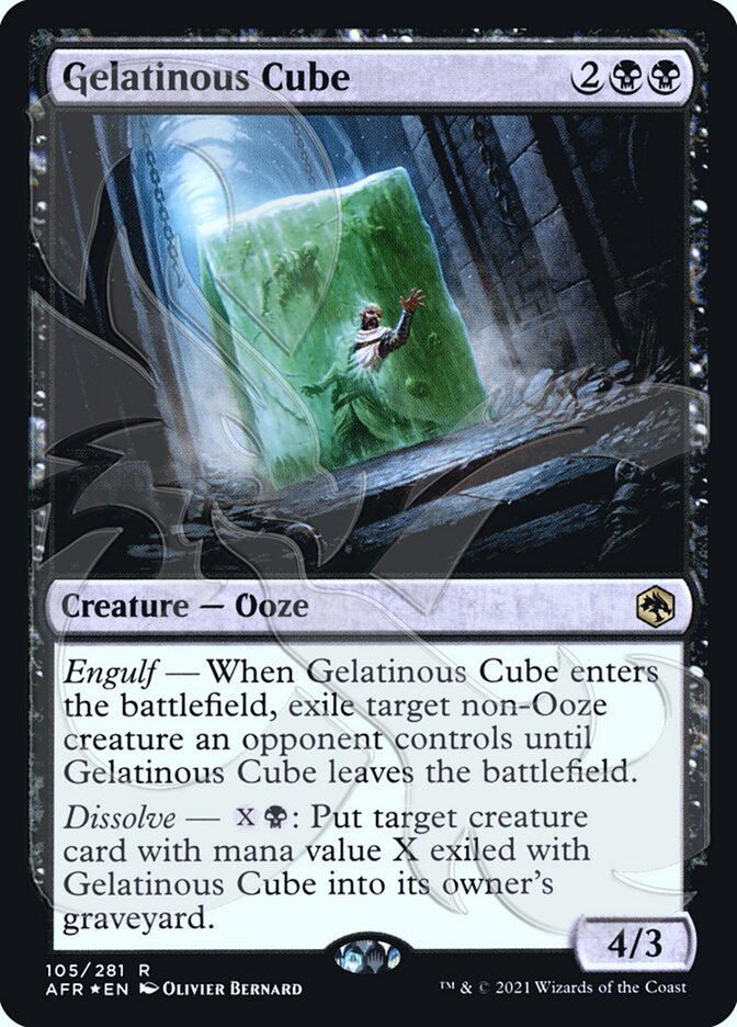 Gelatinous Cube 105a/241 (AFR Ampersand Promos)  - Foil | Good Games Morley