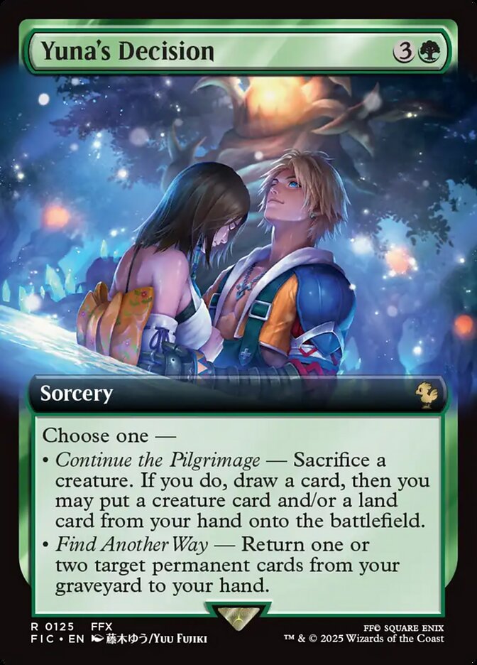 Yuna's Decision 125 (Commander: FINAL FANTASY)  - Extended Art | Good Games Morley