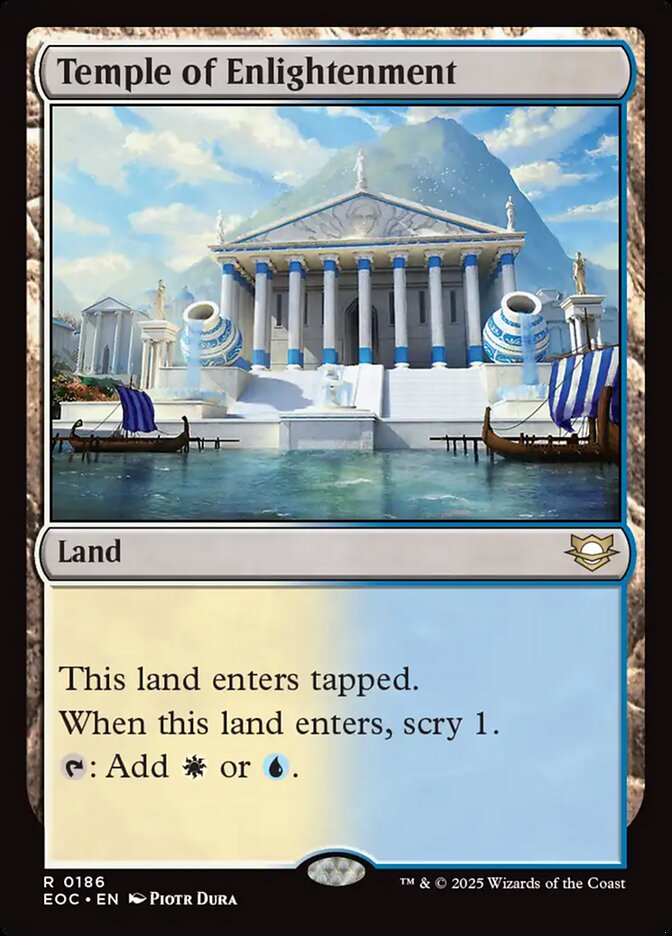 Temple of Enlightenment 186 (Commander: Edge of Eternities)  | Good Games Morley