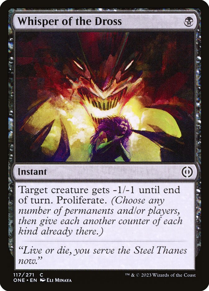Whisper of the Dross 117 (Phyrexia: All Will Be One)  - Foil | Good Games Morley