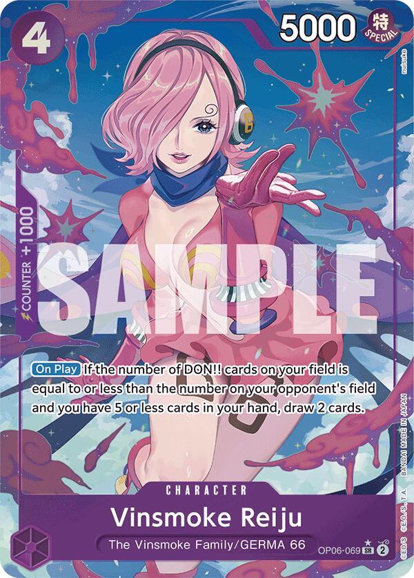 Vinsmoke Reiju OP06-069 (Premium Booster -The Best-)  - Alternate Art Foil | Good Games Morley