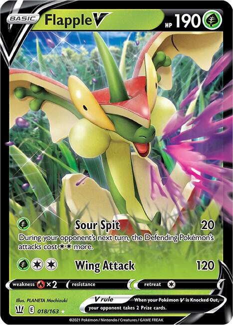 Flapple V 018/163 (SWSH05: Battle Styles)  - Holofoil | Good Games Morley