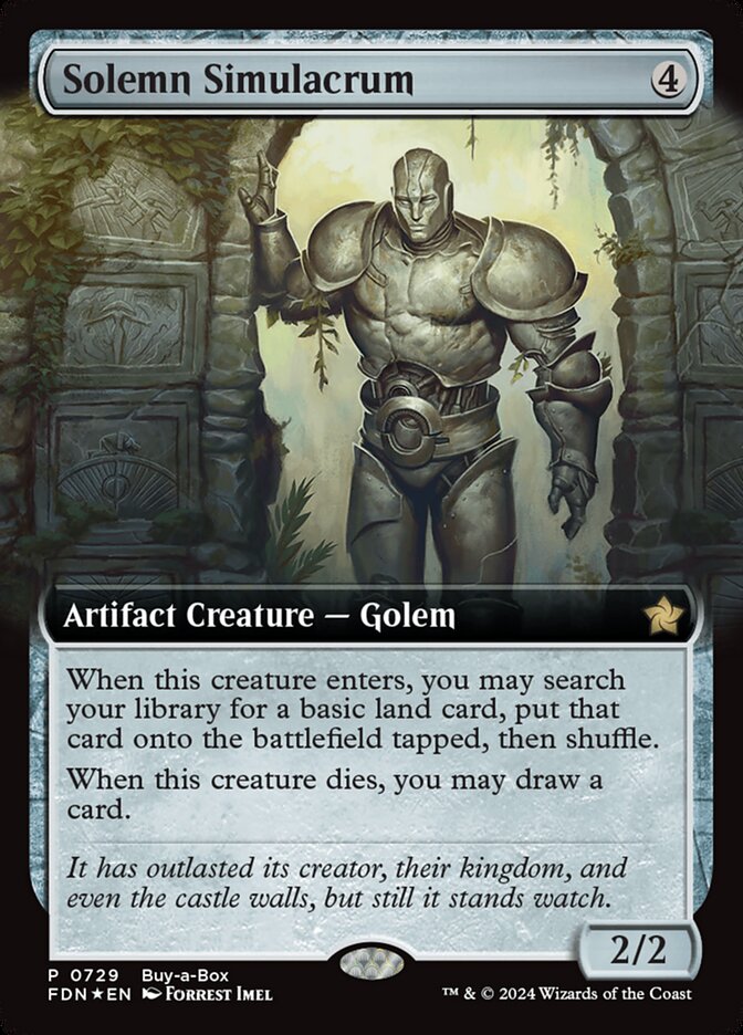 Solemn Simulacrum 729/291 (Buy-A-Box Promos)  - Foil | Good Games Morley