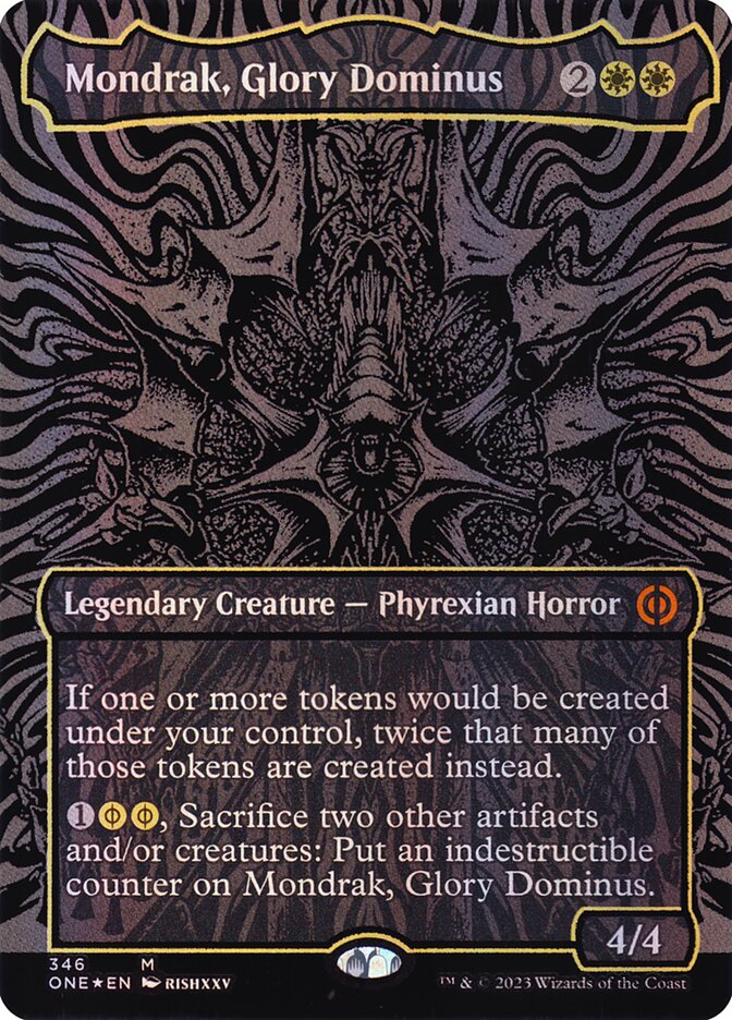 Mondrak, Glory Dominus 346 (Phyrexia: All Will Be One)  - Oil Slick Foil | Good Games Morley