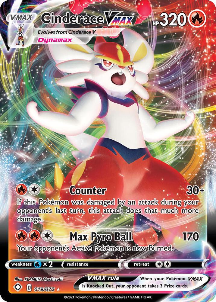 Cinderace VMAX 019/072 (Shining Fates)  - Holofoil | Good Games Morley