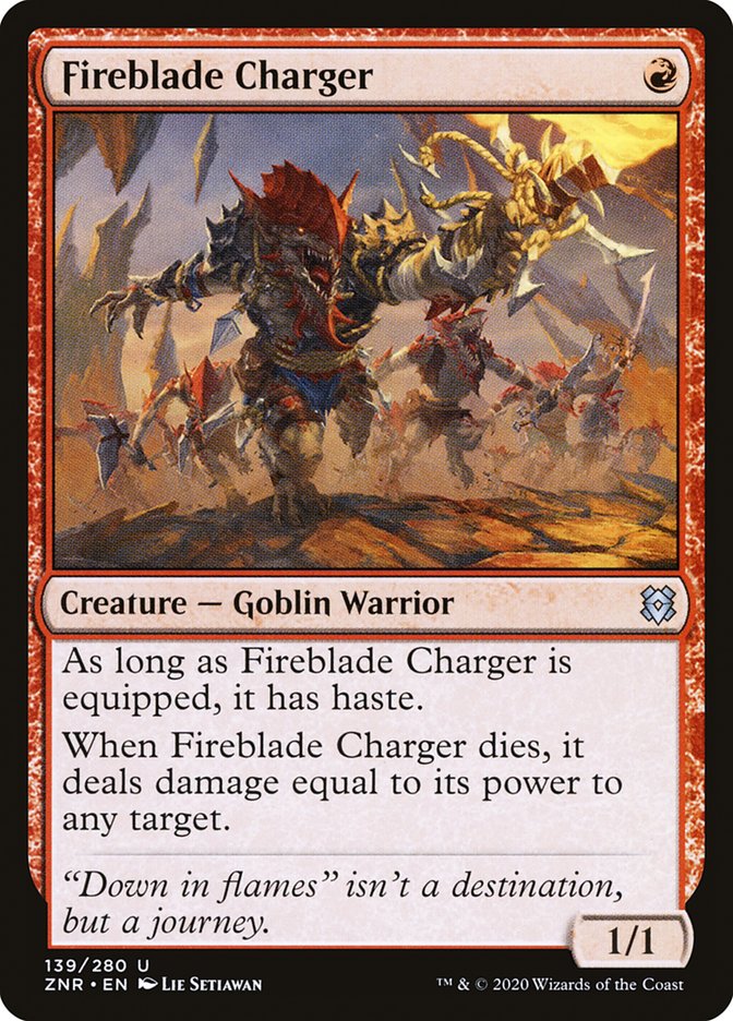 Fireblade Charger 139/280 (Zendikar Rising)  | Good Games Morley