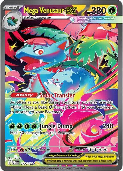 Mega Venusaur ex 177/132 (ME01: Mega Evolution)  - Holofoil | Good Games Morley