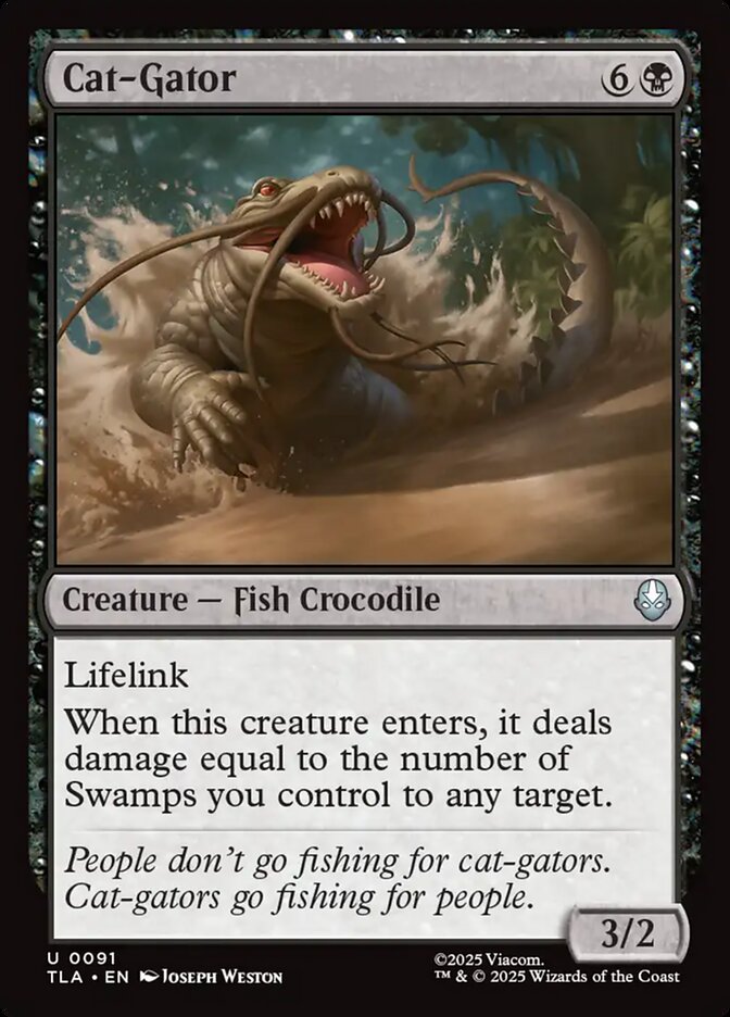 Cat-Gator 91/286 (Avatar: The Last Airbender)  - Foil | Good Games Morley