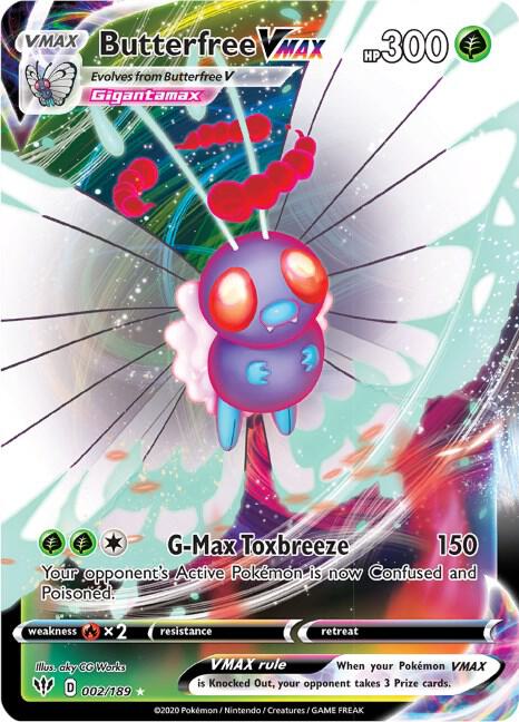 Butterfree VMAX 002/189 (SWSH03: Darkness Ablaze)  - Holofoil | Good Games Morley