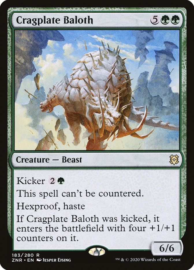 Cragplate Baloth 183/280 (Zendikar Rising)  - Foil | Good Games Morley