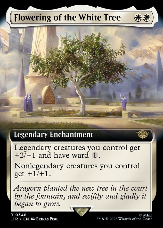 Flowering of the White Tree 348 (Universes Beyond: The Lord of the Rings: Tales of Middle-earth)  - Extended Art | Good Games Morley