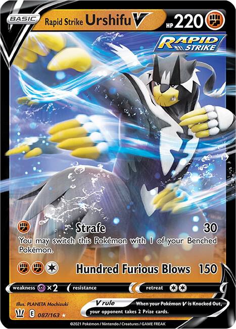 Rapid Strike Urshifu V 087/163 (SWSH05: Battle Styles)  - Holofoil | Good Games Morley