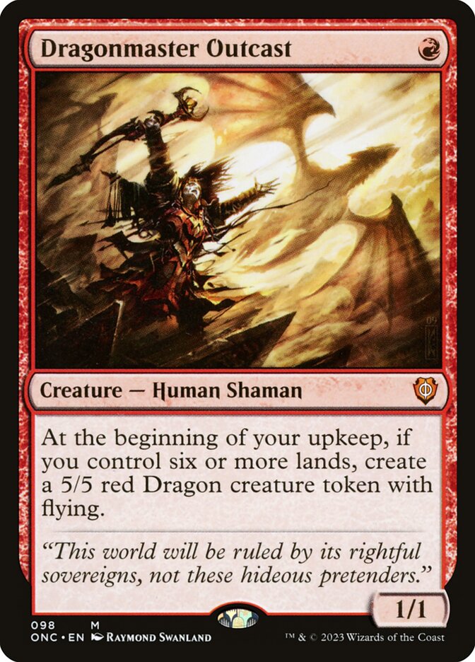 Dragonmaster Outcast 98 (Commander: Phyrexia: All Will Be One)  | Good Games Morley