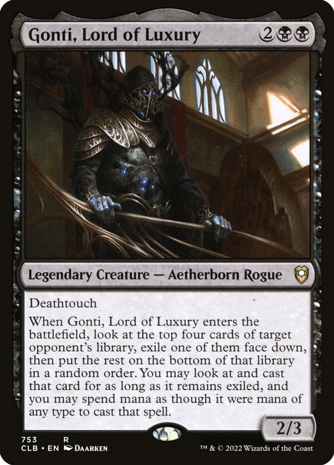 Gonti, Lord of Luxury 753 (Commander Legends: Battle for Baldur's Gate)  | Good Games Morley