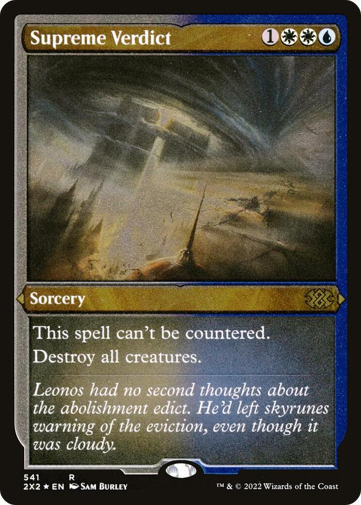 Supreme Verdict Foil Etched 541 (Double Masters 2022)  - Foil | Good Games Morley