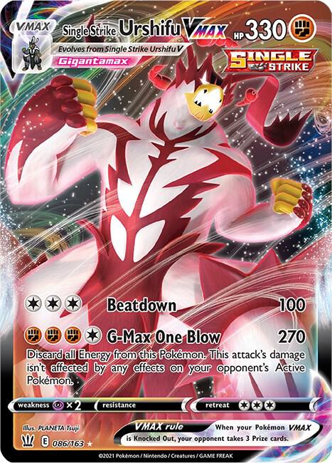 Single Strike Urshifu VMAX 086/163 (SWSH05: Battle Styles)  - Holofoil | Good Games Morley