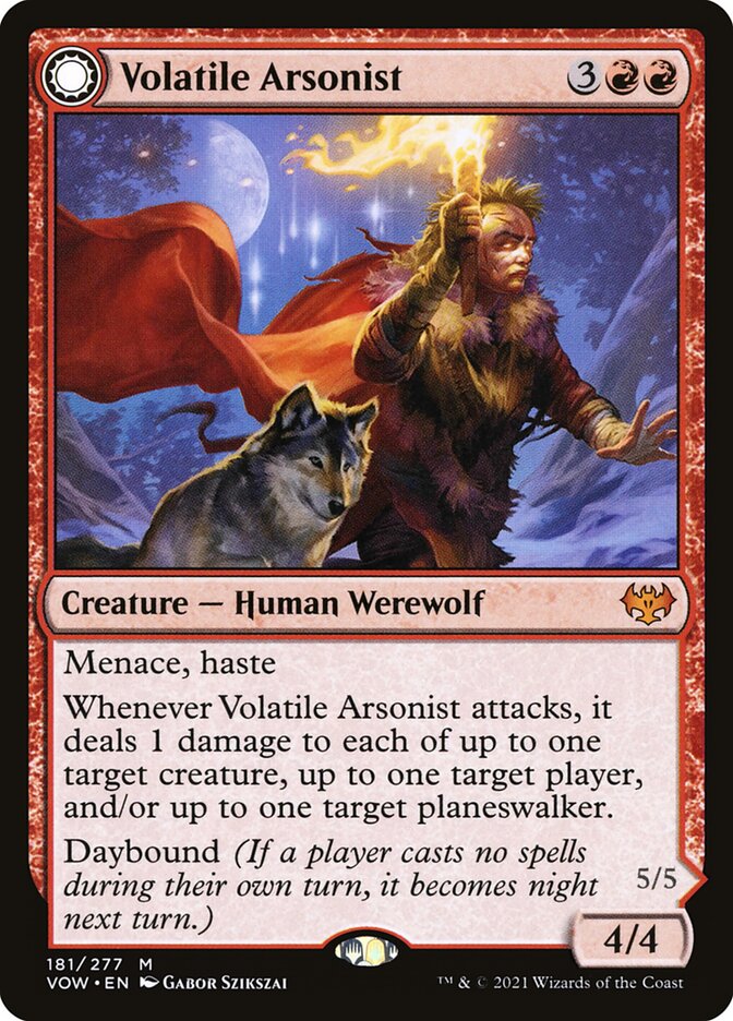 Volatile Arsonist // Dire-Strain Anarchist 181 (Innistrad: Crimson Vow)  | Good Games Morley