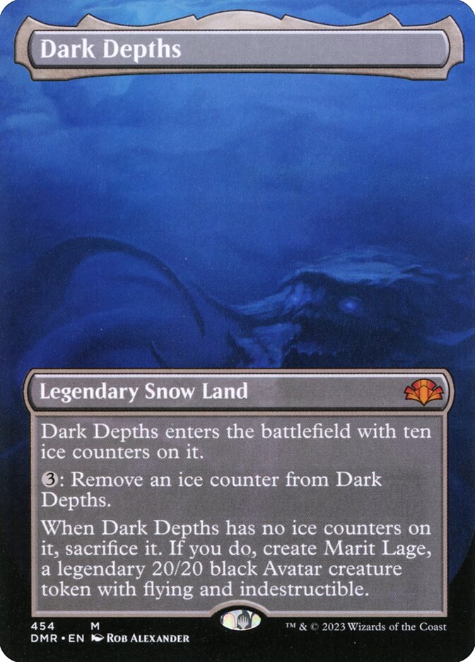 Dark Depths 454 (Dominaria Remastered)  - Borderless Foil | Good Games Morley