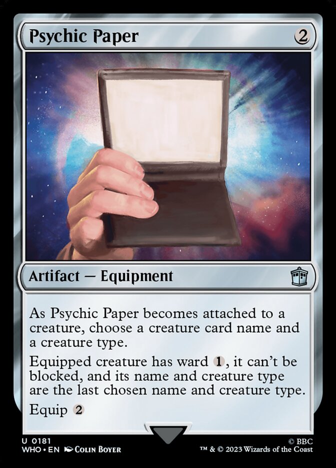 Psychic Paper 181/331 (Universes Beyond: Doctor Who)  - Foil | Good Games Morley