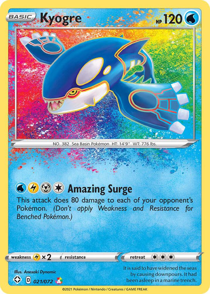 Kyogre 021/072 (Shining Fates)  - Holofoil | Good Games Morley