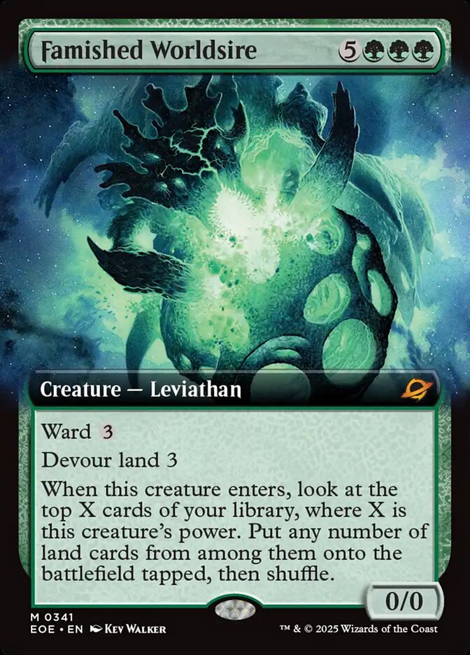 Famished Worldsire Extended Art 341 (Edge of Eternities)  - Extended Art  | Good Games Morley