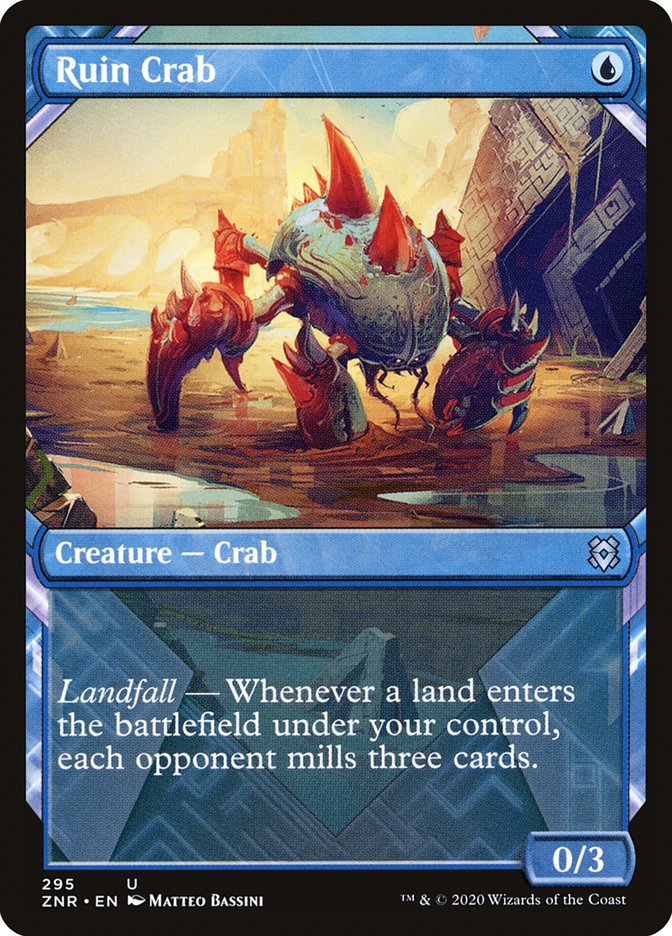 Ruin Crab 295/280 (Zendikar Rising)  - Showcase Foil | Good Games Morley