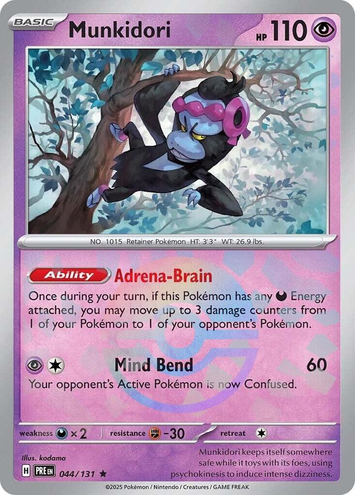 Munkidori 044/131 (SV: Prismatic Evolutions)  - Poke Ball Holofoil | Good Games Morley