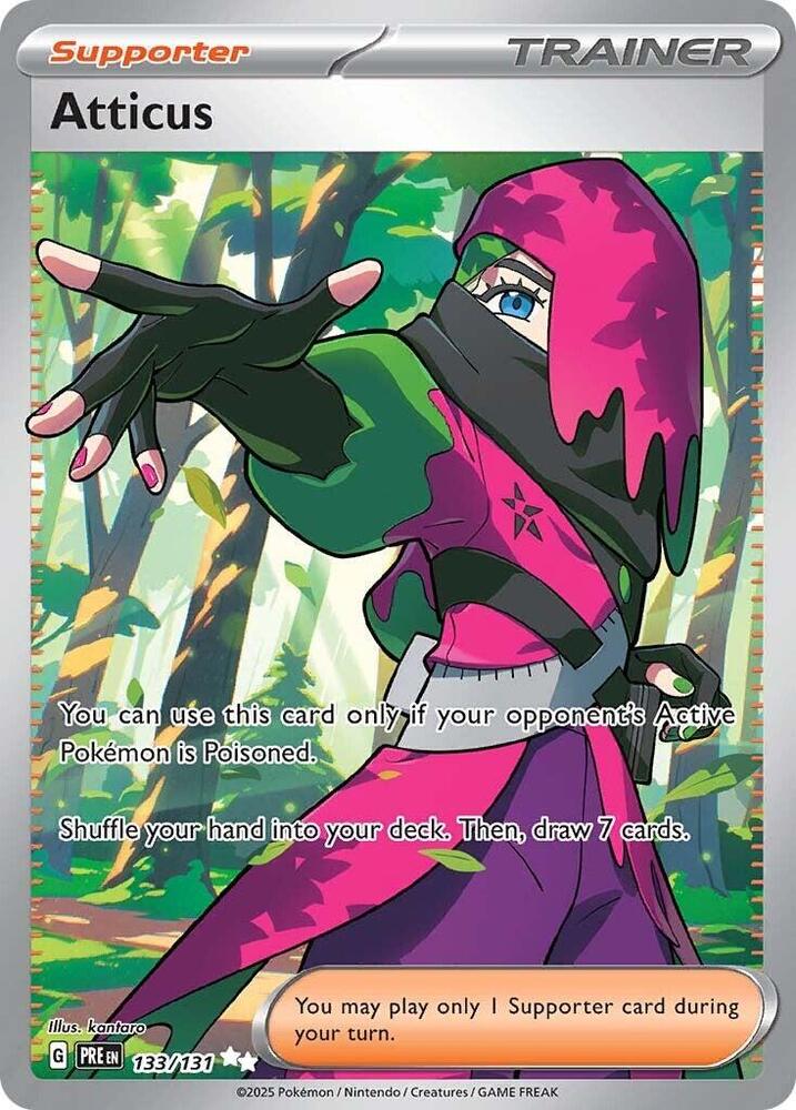 Atticus 133/131 (SV: Prismatic Evolutions)  - Holofoil | Good Games Morley