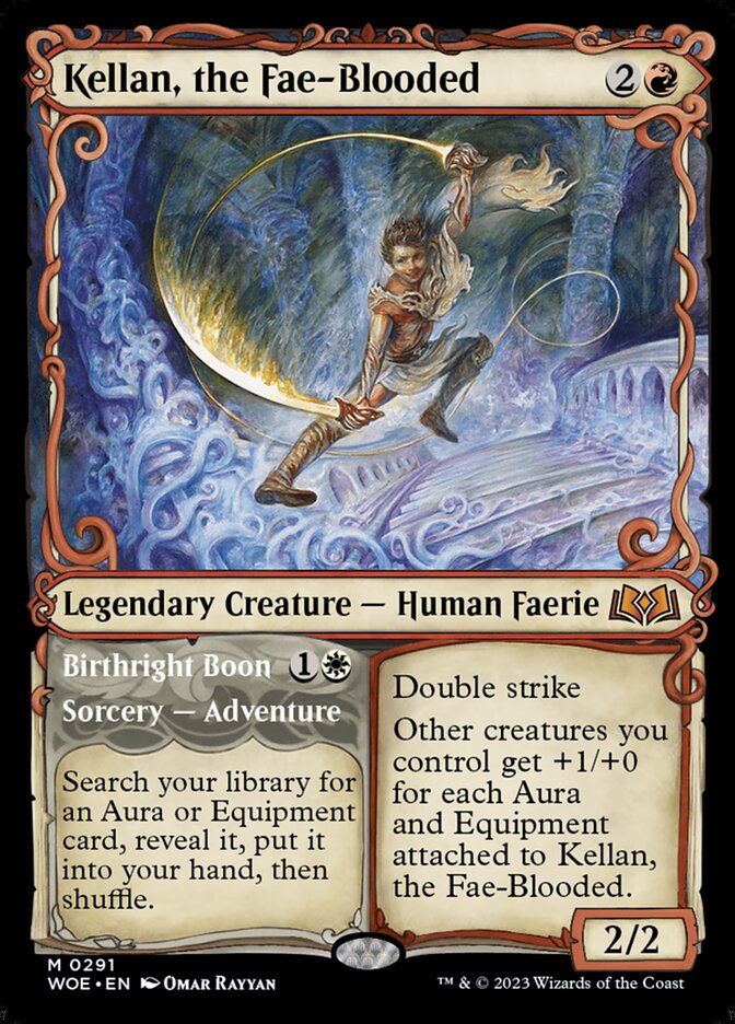 Kellan, the Fae-Blooded // Birthright Boon 291 (Wilds of Eldraine)  - Showcase | Good Games Morley