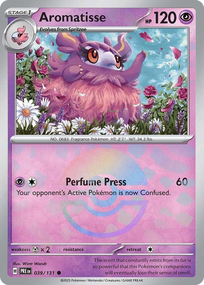 Aromatisse 039/131 (SV: Prismatic Evolutions)  - Poke Ball Holofoil | Good Games Morley