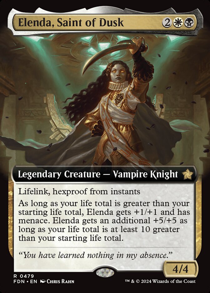 Elenda, Saint of Dusk 479/291 (Foundations)  - Extended Art Foil | Good Games Morley