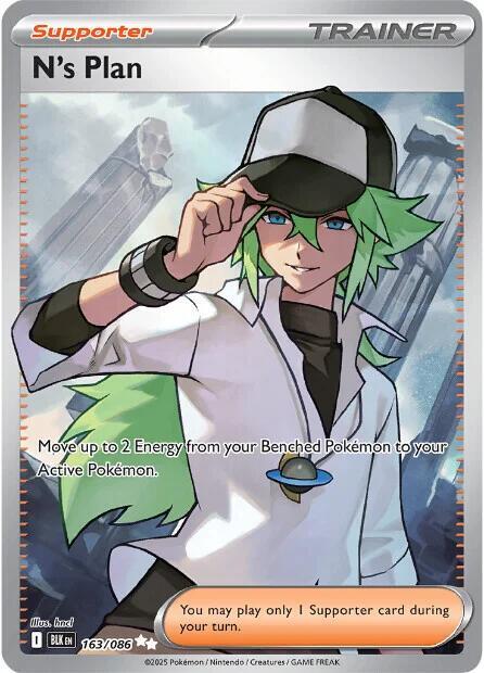 N's Plan 163/086 (SV: Black Bolt)  - Holofoil | Good Games Morley