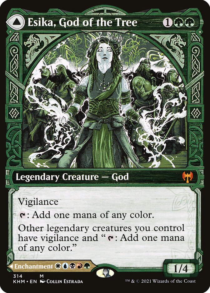 Esika, God of the Tree // The Prismatic Bridge 314/285 (Kaldheim)  - Showcase | Good Games Morley