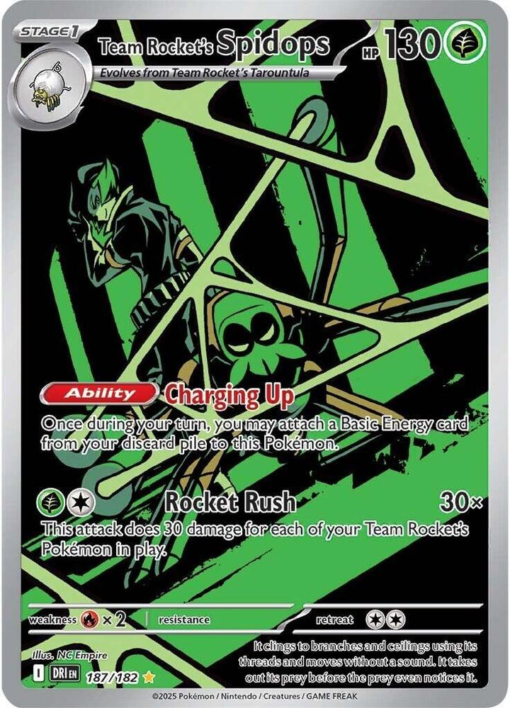Team Rocket's Spidops 187/182 (SV10: Destined Rivals)  - Holofoil | Good Games Morley