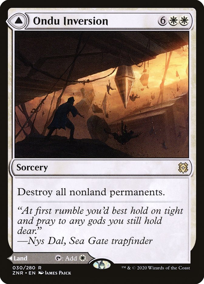 Ondu Inversion // Ondu Skyruins 30 (Zendikar Rising)  - Foil | Good Games Morley